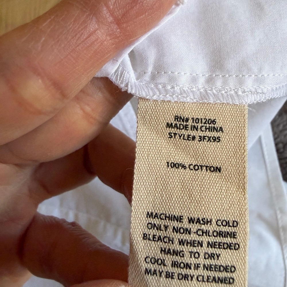 Soft Surroundings Allaro White Button-Down Shirt - Picture 7 of 11